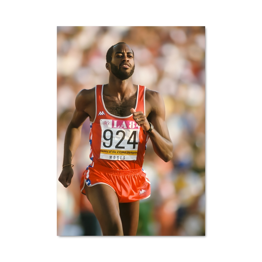 Poster Edwin de moses – affiche Athlétisme
